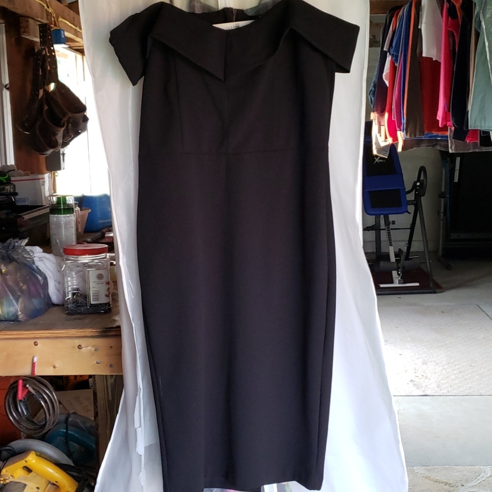 Off the shoulder semi-formal dress